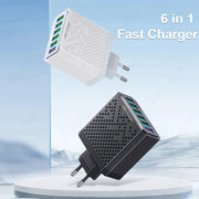 Chargeur USB 6 en 1
