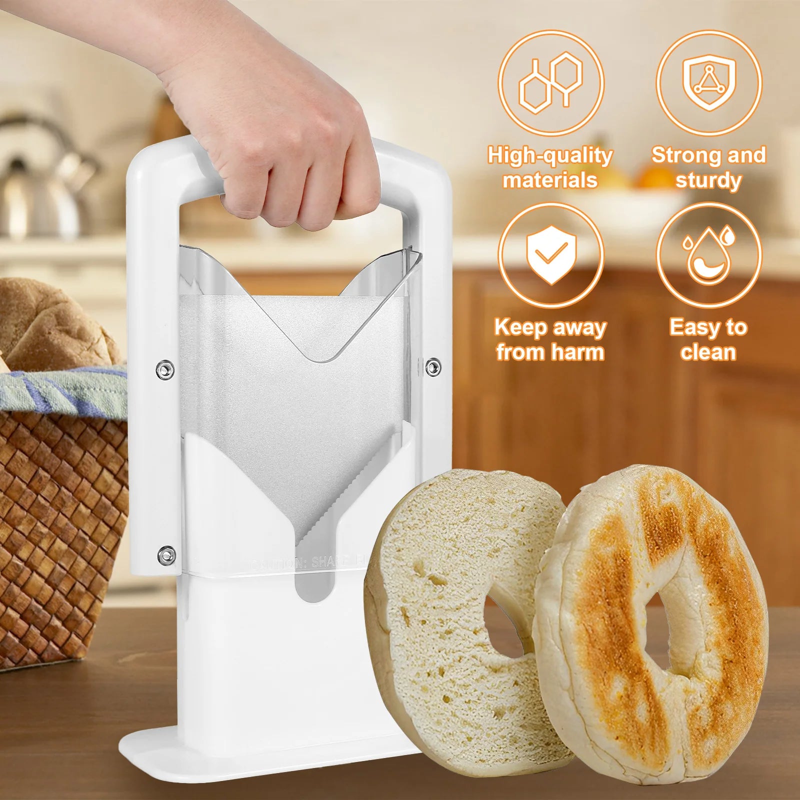 Trancheuse à pain pour bagels