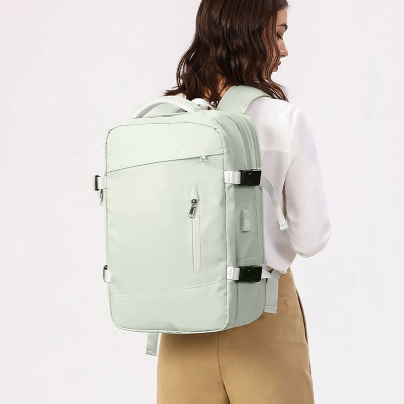 Sac à dos de voyage extensible unisexe.