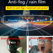 Film antibuée et film imperméable universel pour casque de moto.