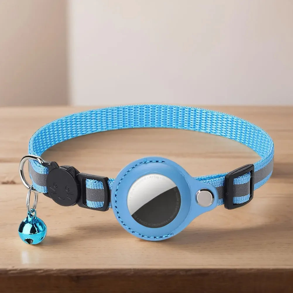 Collier réfléchissant pour chat avec support Apple AirTag