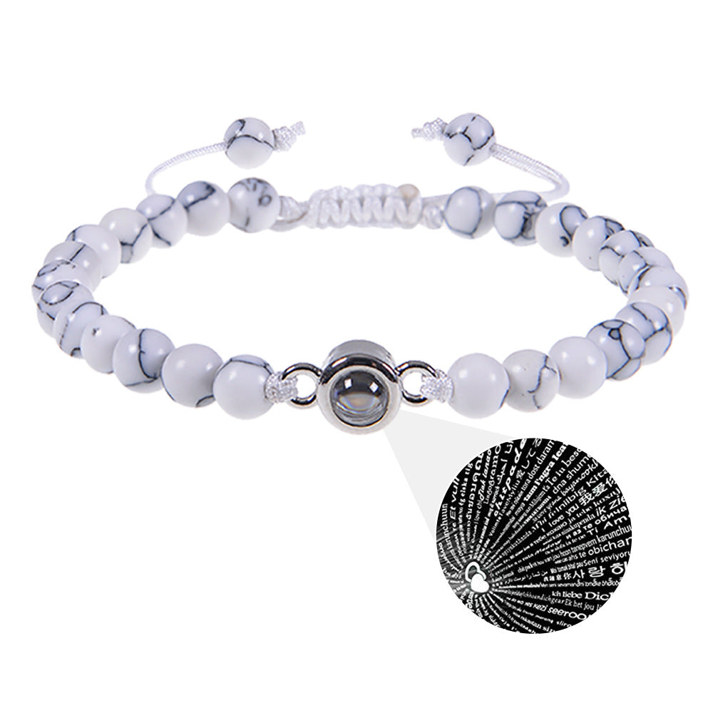 Bracelet Je t'aime en 100 langues