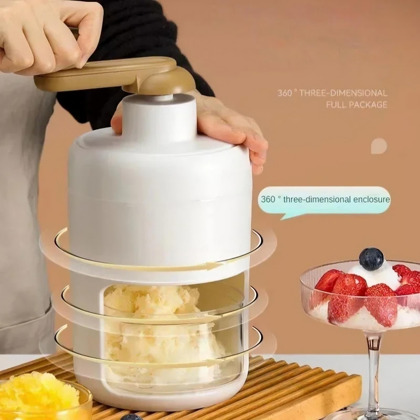 Machine à granité avec broyeur à glace.                                            Ice Crusher Slushie Maker