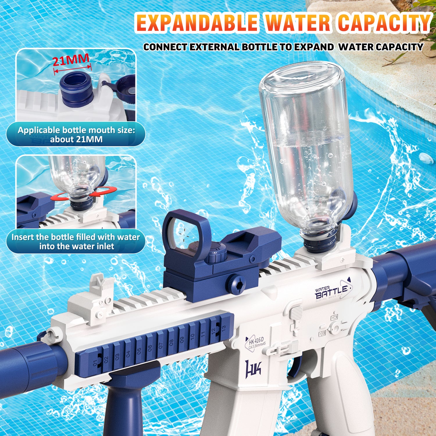 Nouvelle pistolet à eau électrique automatique jouet fusil à eau