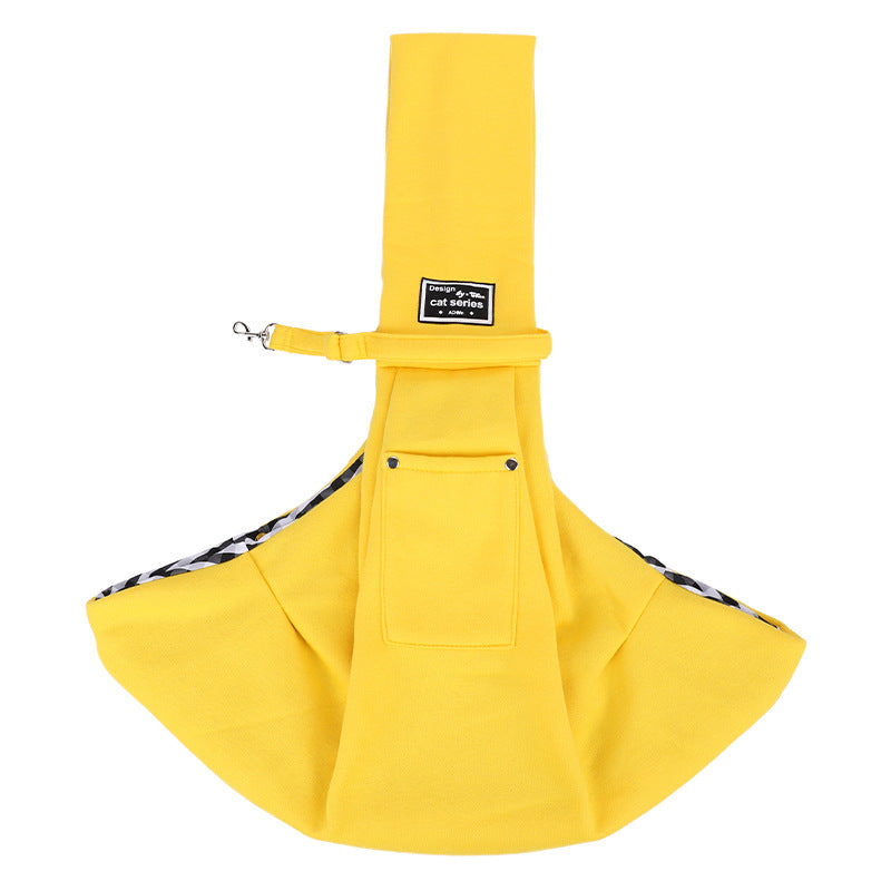 Sac à bandoulière pour animaux de compagnie.