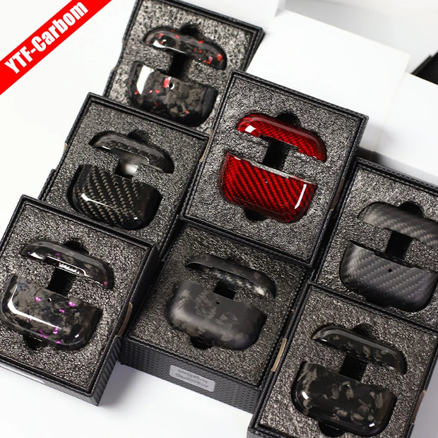 Étui en fibre de carbone pour AirPods Pro.