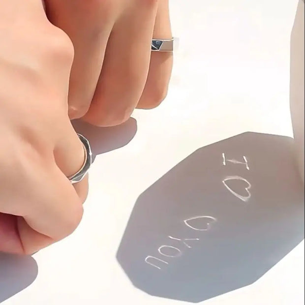 Bagues d'amoureux en argent sterling 925