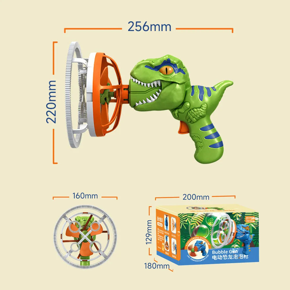 Pistolet à bulles dinosaure.