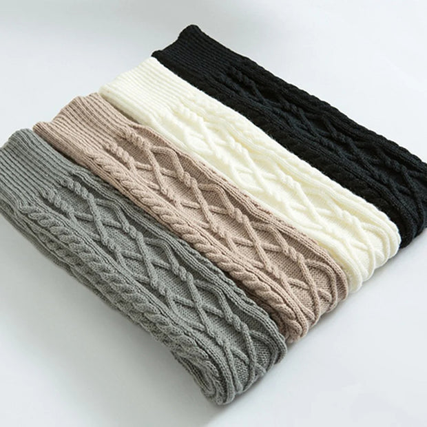 Chaussettes d'hiver en laine au-dessus du genou