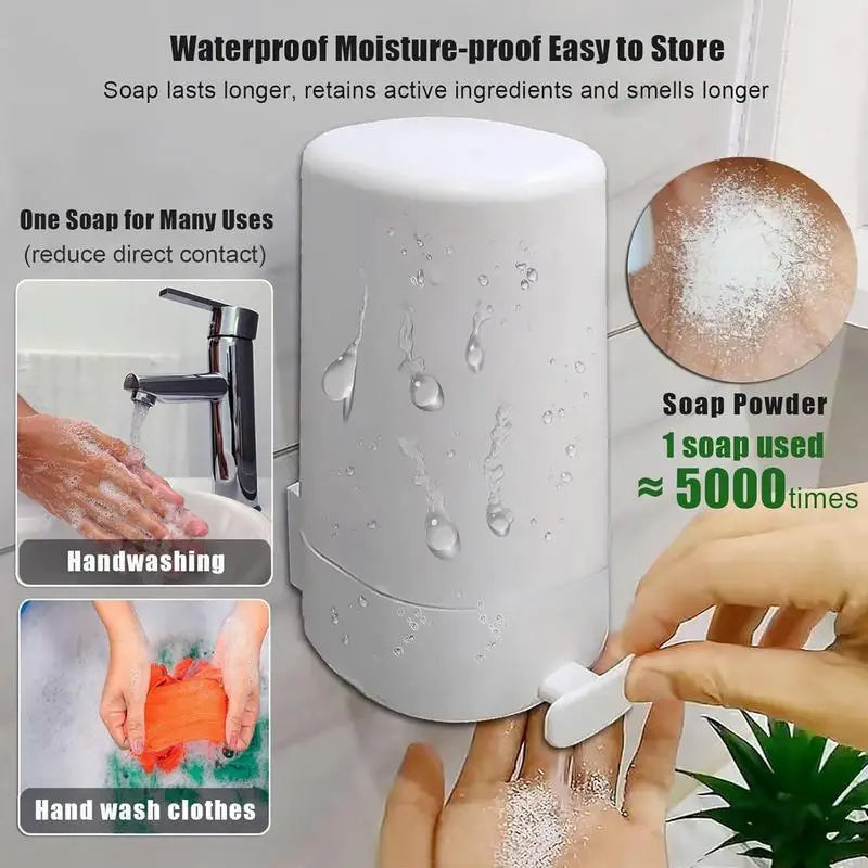Distributeur de savon en barre sans dégâts.