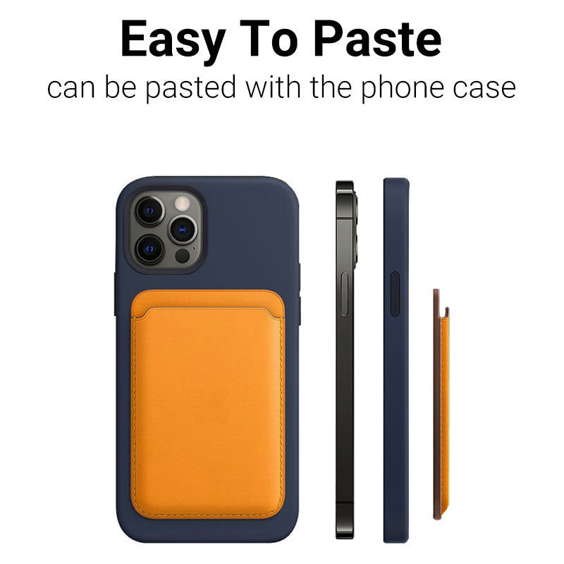 Porte-cartes magnétique en cuir pour iPhone pour MagSafe