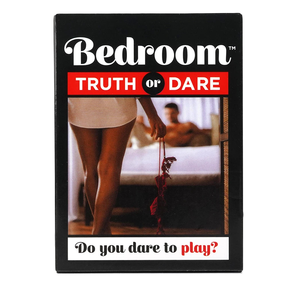 Jeu de cartes Action ou Vérité dans la chambre.