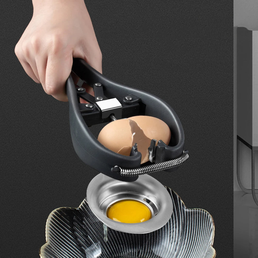 Casse-œufs en acier inoxydable.