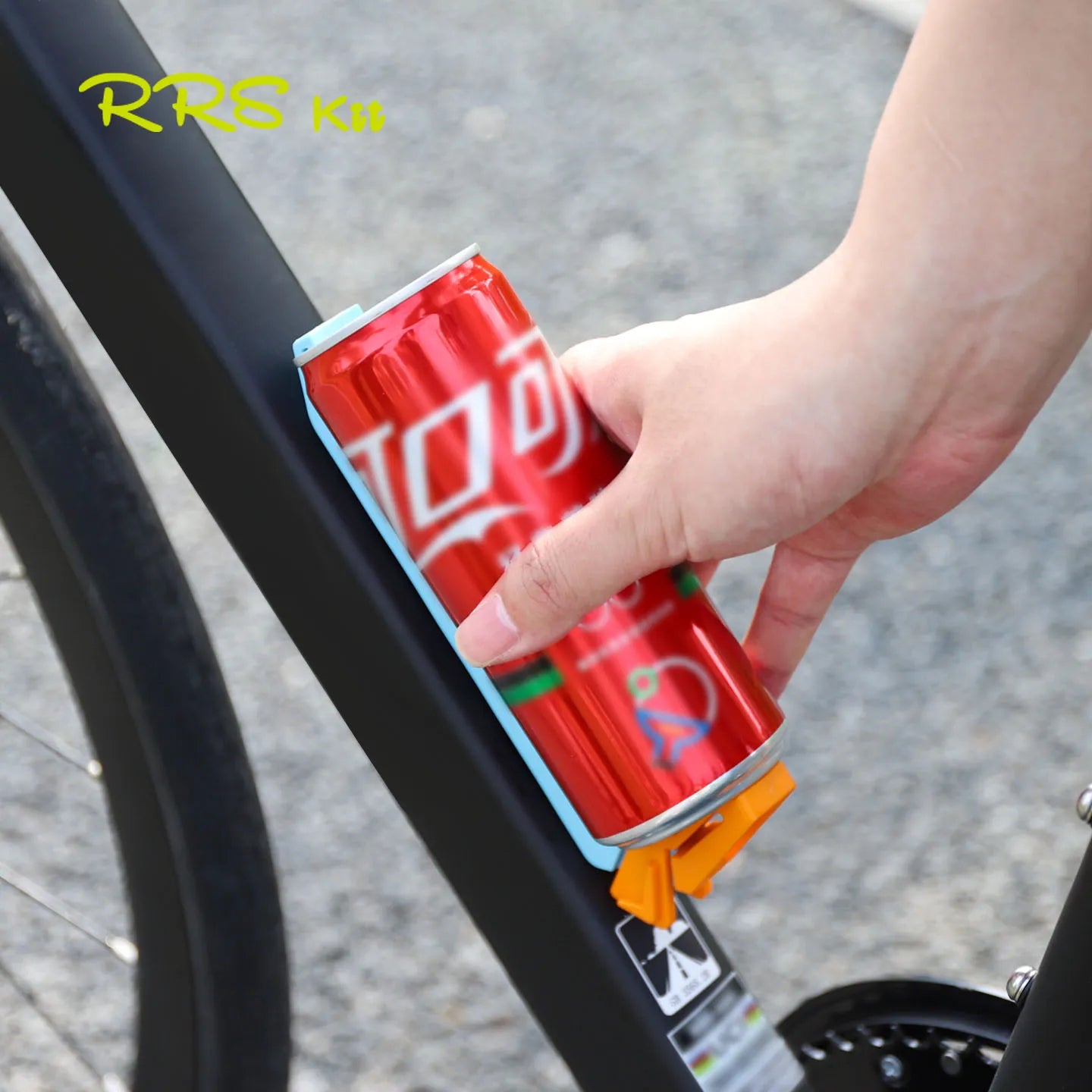 Porte-canette de vélo.