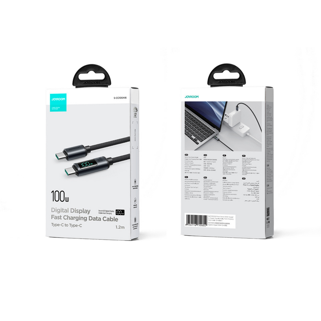 Câble de données USB tressé avec écran