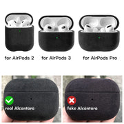 Étui en Alcantara pour AirPods Pro.