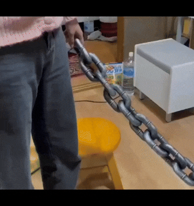 Laisse en chaîne amusante pour chien