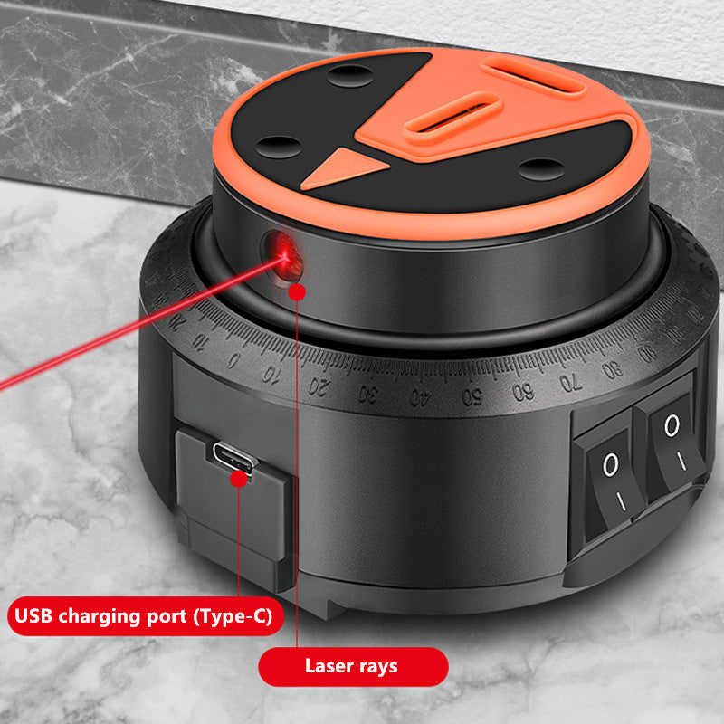 Dépoussiéreur de perçage électrique 2 en 1 avec laser 360°