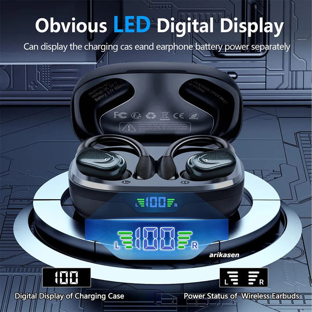 Écouteurs de sport sans fil Bluetooth 5.3