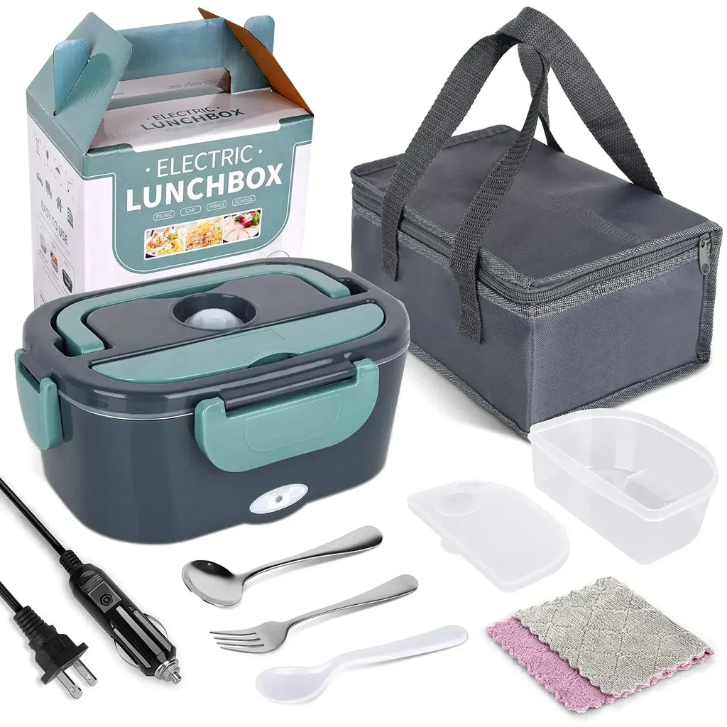 Boîte à lunch chauffante électrique 2 en 1  2-In-1 Electric Heating Lunch Box
