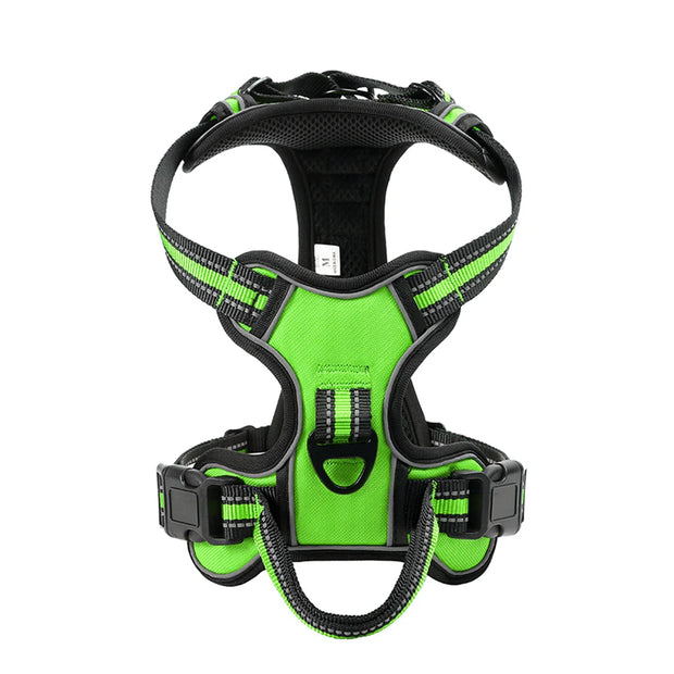 Harnais pour chien réglable en nylon.