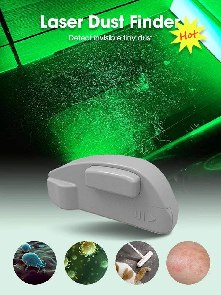 Accessoire laser à lumière verte pour aspirateur.