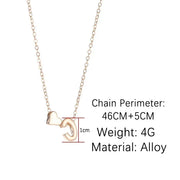 Collier Initiale Délicat Petit Cœur.