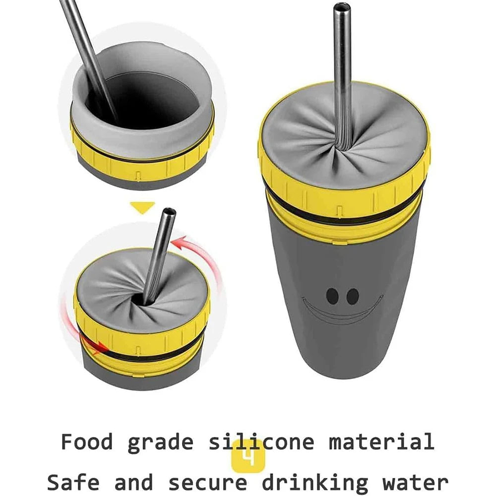 Tasse à café torsadée avec paille