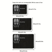 Tapis de salle de bain en mousse à mémoire de forme.