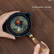 Théière rotative en céramique