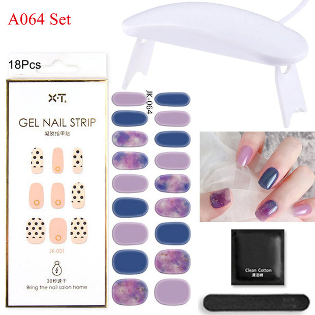 Kit de pose d'ongles en gel avec lampe UV