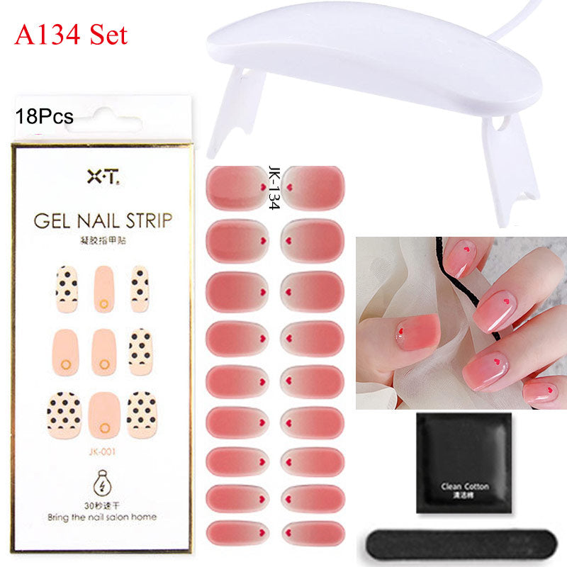 Kit de pose d'ongles en gel avec lampe UV