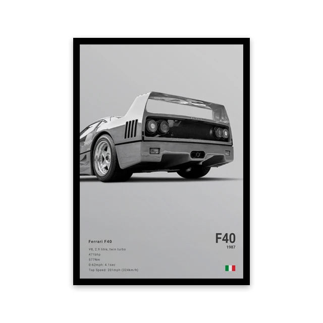 Toile murale représentant une voiture