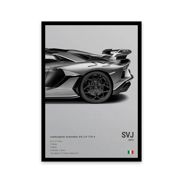 Toile d’art mural de voiture