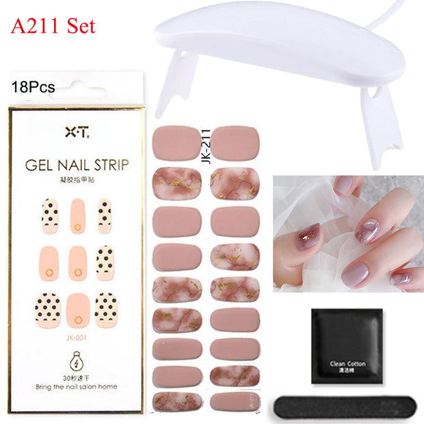 Kit de pose d'ongles en gel avec lampe UV