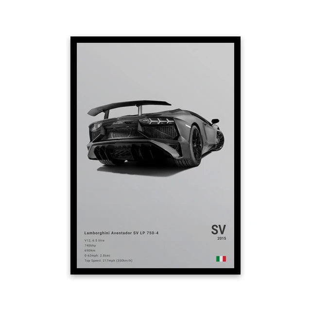 Toile murale représentant une voiture