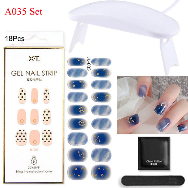Kit de pose d'ongles en gel avec lampe UV