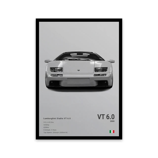 Toile murale représentant une voiture
