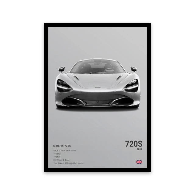 Toile murale représentant une voiture