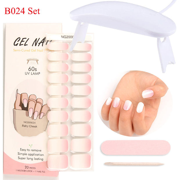 Kit de pose d'ongles en gel avec lampe UV
