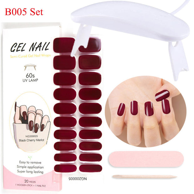 Kit de pose d'ongles en gel avec lampe UV