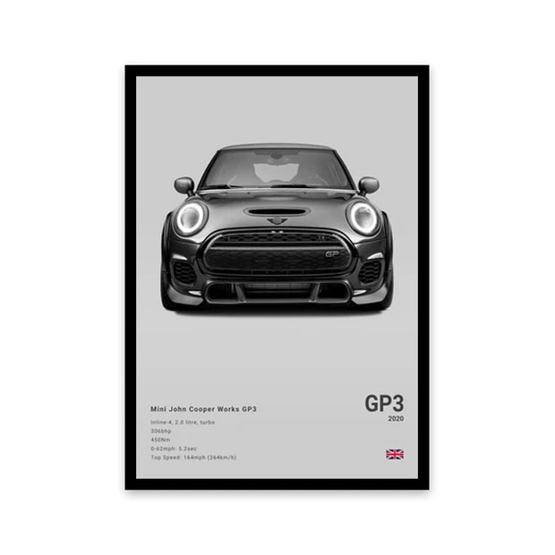 Toile d’art mural de voiture