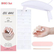 Kit de pose d'ongles en gel avec lampe UV
