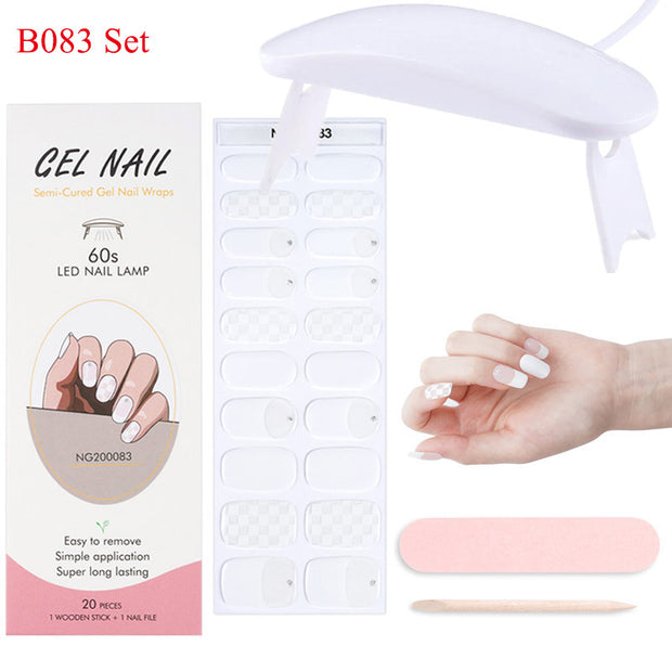 Kit de pose d'ongles en gel avec lampe UV