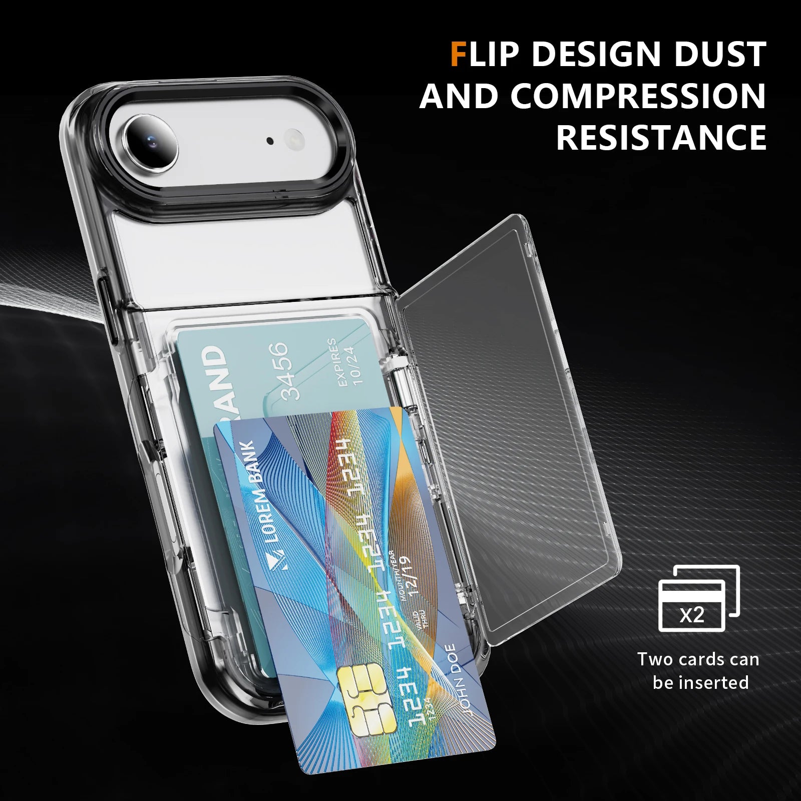 Étui de protection pour iPhone avec porte-cartes