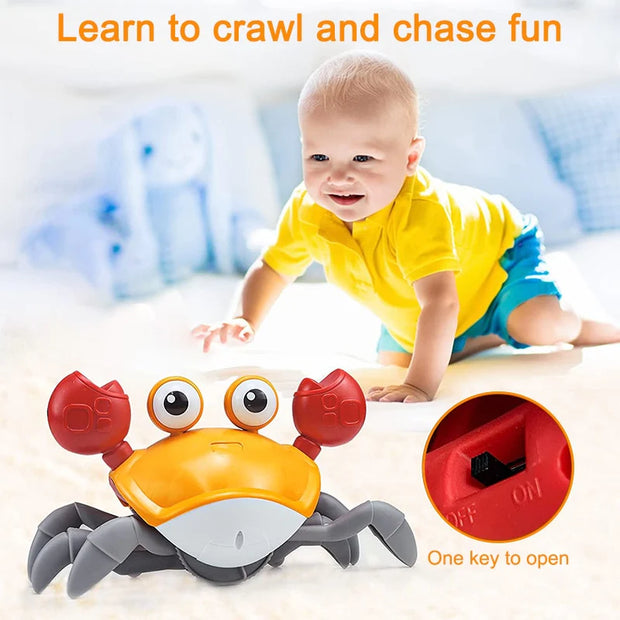 Jouets pour bébés Crabe rampant avec musique