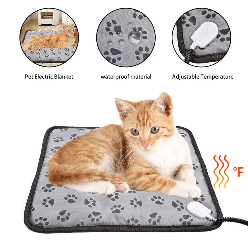 Couverture chauffante réglable pour animaux de compagnie Adjustable Pet Heating Pad Blanket