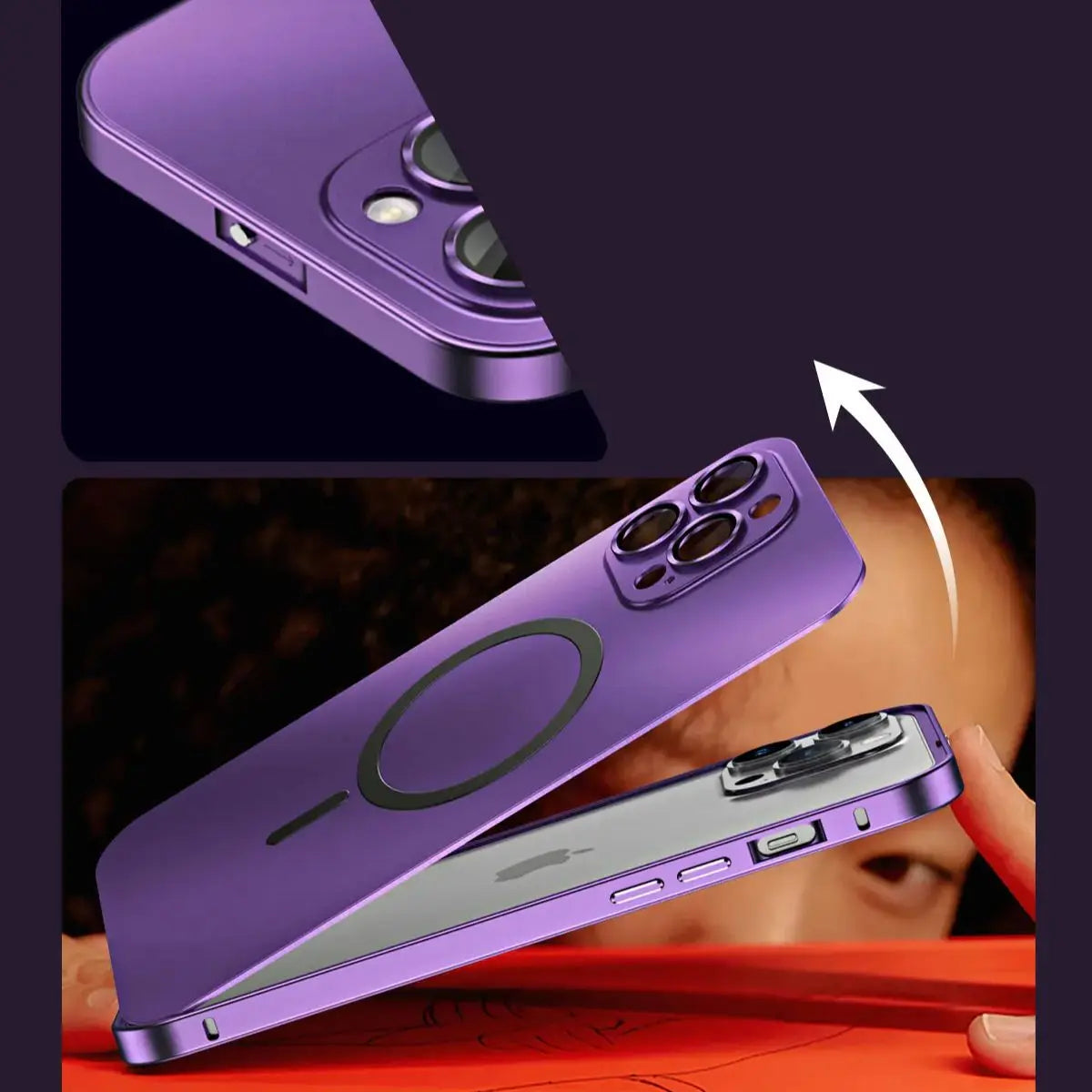Coque intégrale en métal pour iPhone