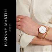 Coffret de montres pour femme Hannah Martin avec bracelet.