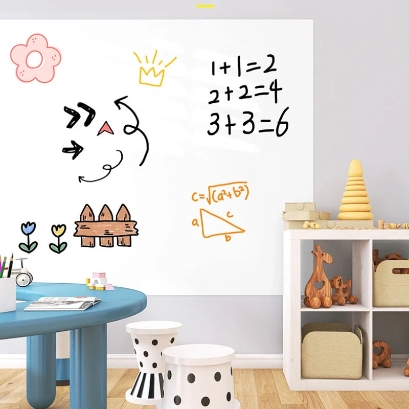 Autocollant mural tableau blanc